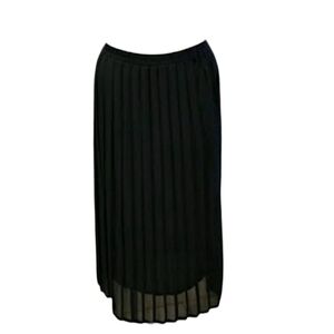 VINTAGE DANIEL B SIZE 10 PLEATED CREPE CHIFFON SKIRT